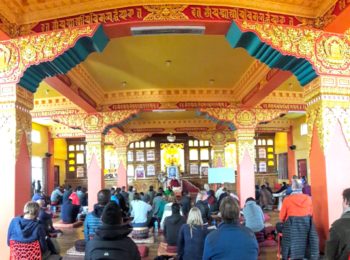 Meditation course at the Kopan Buddhist monastery
